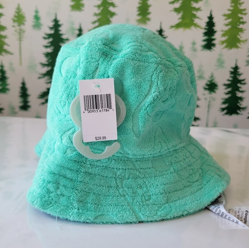 New Disney Parks Mickey Mouse and Friends Terry Cloth Bucket Hat.